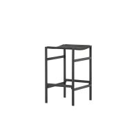 Polsty barkruk 63 cm - rattan - zwart