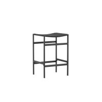 Polsty barkruk 63 cm - rattan - zwart