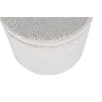 Blaze poef - teddy - grijs