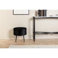 Svea Zane hocker - velvet - zwart