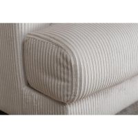 Ruma fauteuil - ribstof - beige