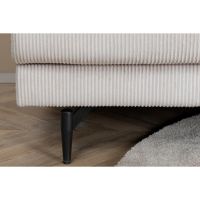 Ruma fauteuil - ribstof - beige