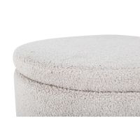 Blaze poef - teddy - grijs