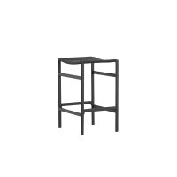 Polsty barkruk 63 cm - rattan - zwart