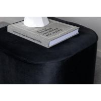 Arlo poef - velvet - zwart