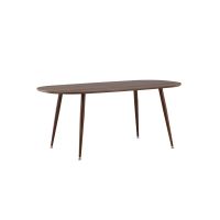 Svea Viro deens ovale eettafel - 180 x 90 cm - donkerbruin