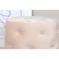 Juno hocker - velvet - beige