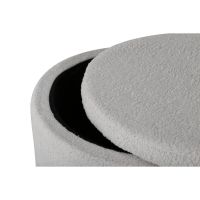 Blaze poef - teddy - wit