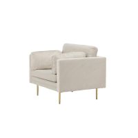 Svea Sino fauteuil - ribstof - lichtgrijs