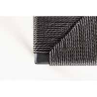 Polsty barkruk 63 cm - rattan - zwart