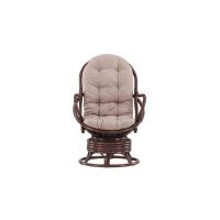 Svea Chloe loungestoel  - walnoot - rattan