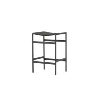 Polsty barkruk 63 cm - rattan - zwart