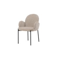 Svea Pavel eetkamerstoel - linnenlook - beige