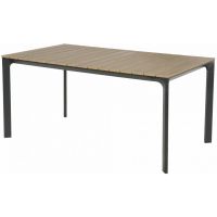 Arezzo tuintafel rechthoek polywood teaklook 160x90 cm van het woonmerk Les