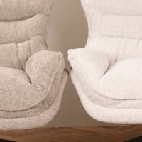 Artur draaifauteuil - crème - showroommodel