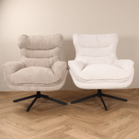 Artur draaifauteuil - crème - showroommodel