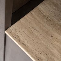 Boekenkast Lio klein - Mango hout & travertin