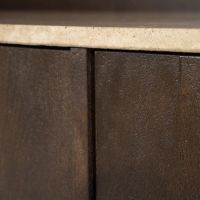 Boekenkast Lio groot - Mango hout & travertin