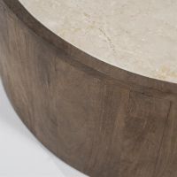 Salontafels Hazel - mangohout & marmer - set van 2