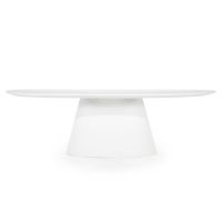 Ovale eettafel Elin - 250x110 cm - wit