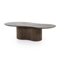 Organische salontafel Jordy - mangohout - 130x70 cm