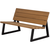 Banco outdoor hout naturel/metaal bank van het woonmerk WOOOD