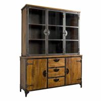 Basto vitrinekast - 160 cm - bruin