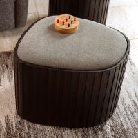 Dutchbone Bay opbergpoef laag - bruin