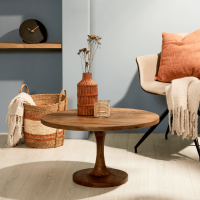 Salontafel Bicaba hout rond Ø70 cm van het woonmerk Light & Living