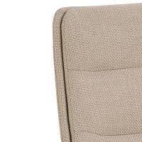 Skog eetkamerstoel | grijs metaal onderstel | stof Basel - beige