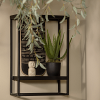 Febe wandrek verticaal metaal zwart