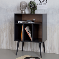 James kastje noten/zwart 83x60x44cm