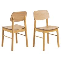 Nøra Elin eetkamerstoel | naturel oak onderstel | matt oak - naturel