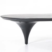 Organische salontafel Fay - zwart