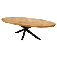 Dax eettafel industrieel ovaal 210 cm van het woonmerk Kick Collection