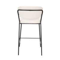 Viken barstoel bouclé - wit