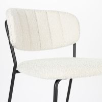 Viken barstoel bouclé - wit