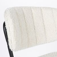 Viken barstoel bouclé - wit