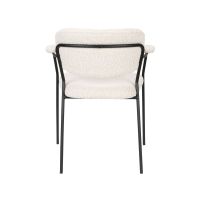 Puur Viken armstoel bouclé - wit