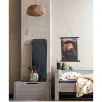 Doutzen spiegel metaal 110x40 cm zwart