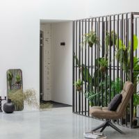 Doutzen spiegel metaal 110x40 cm zwart