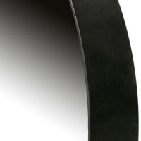 Doutzen spiegel metaal rond zwart