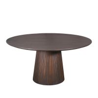 Starfurn Ronde eettafel Solana mangohout 130 cm - bruin
