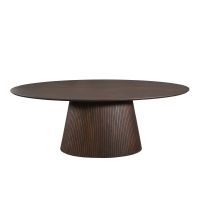 Starfurn Ovale eettafel Solana mangohout 210 cm - bruin