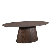 Starfurn Ovale eettafel Solana mangohout 210 cm - bruin