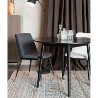 Farsund eettafel 120 cm zwart