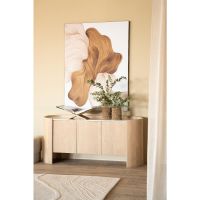 Don dressoir 165 cm - naturel/marmer