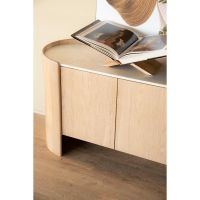 Don dressoir 165 cm - naturel/marmer