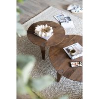 Eleonora Davina salontafel rond ø60 cm - naturel