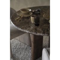 Lando eettafel ø127 cm - bruin